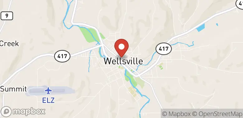 Map of 174 N. Main St, Wellsville, NY 14895