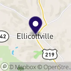 Map of 12 Washington St, Ellicottville, NY 14731