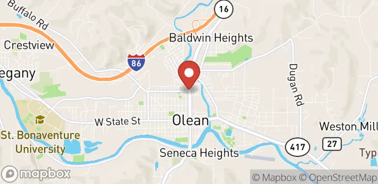 Map of 483 North Union Street, Olean, NY 14760